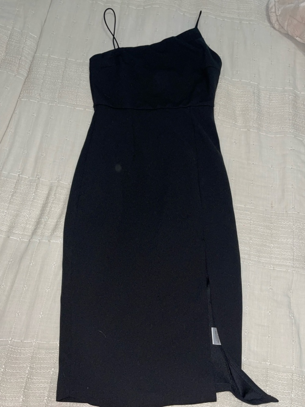Princess Polly Black One-Shoulder Midi Dress